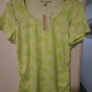 MICHAEL Michael Kors Lime Tie-Dye Short Sleeve Tee